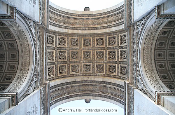 Looking Up, Inside Arc de Triomphe