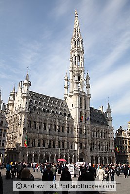 Town Hall, Grand Place, Daytime, Brussels