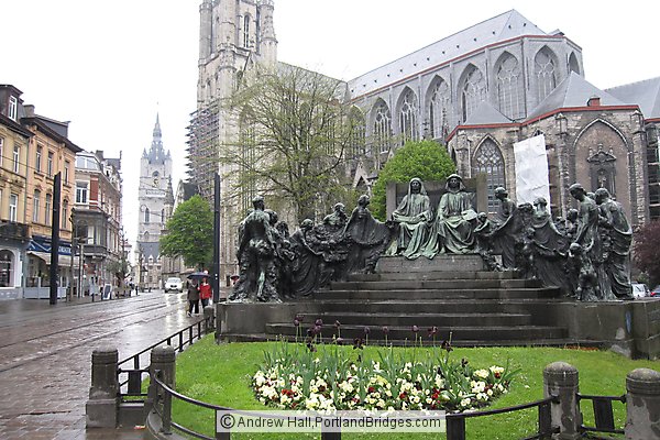 Monument to the brothers Van Eijk, Ghent