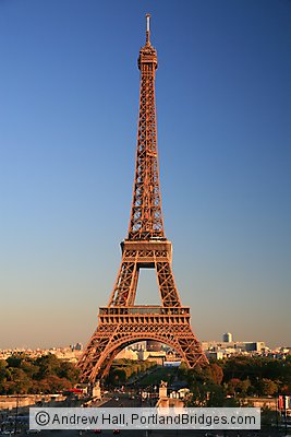 Eiffel Tower, early Dusk
