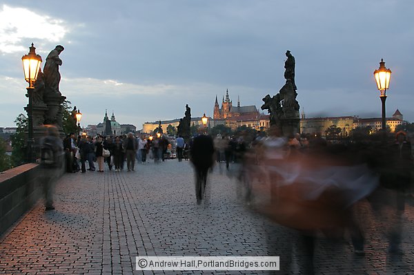 Prague Charles Bridge, Dusk