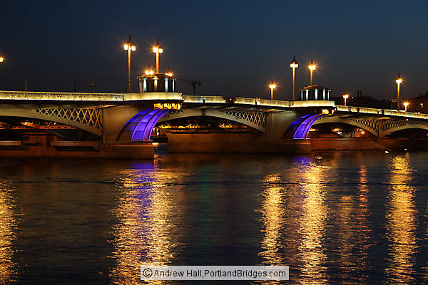 Blagoveshchensky Bridge, Night, St. Petersburg