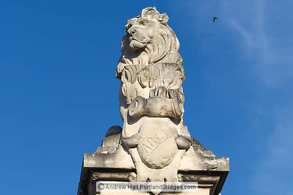 Arles Lion On Ruined Bridge