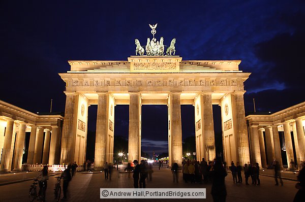 Brandenburg Gate, Night, Berlin, Germany