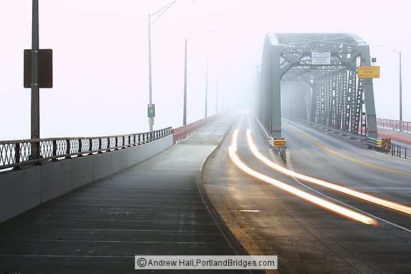 Hawthorne Bridge, Fog, Daybreak (Portland, Oregon)
