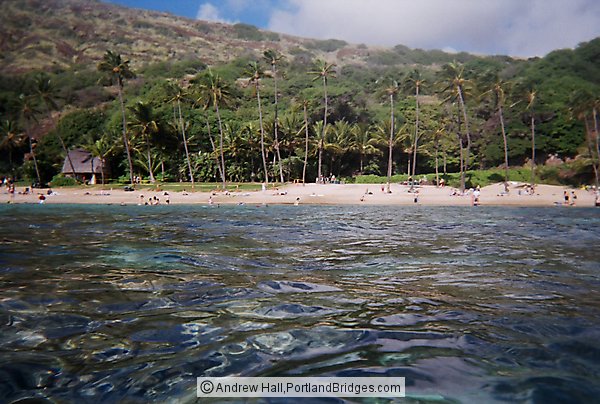 Oahu, Hawaii:  Hanauma Bay, from Water