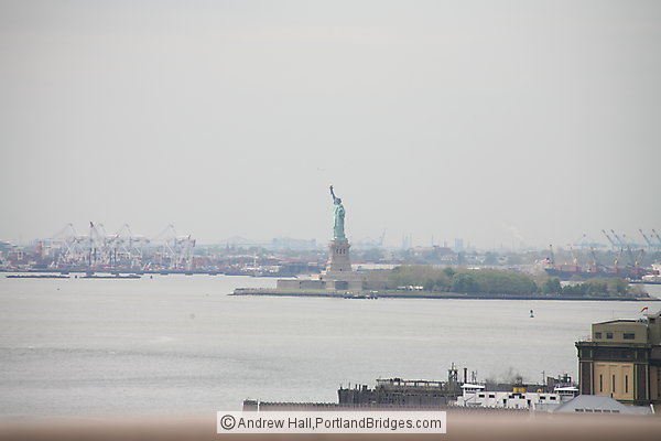 Statue of Liberty from Brooklyn Bridge
