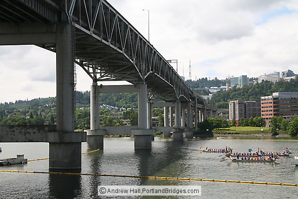 Dragon Boat Races, Portland Rose Festival, Marquam Bridge