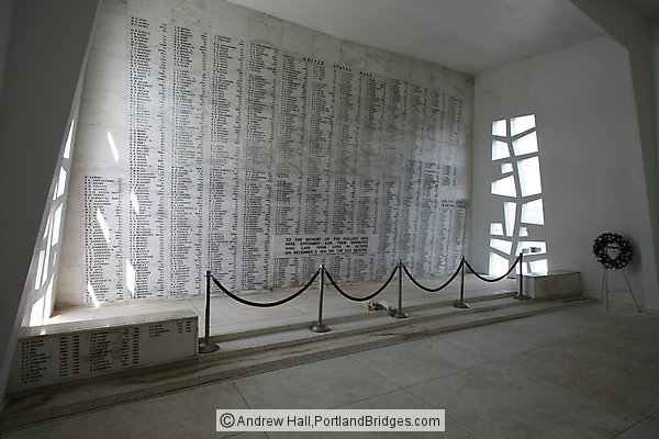 Pearl Harbor: USS Arizona Memorial, Names of Dead