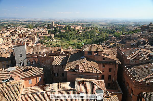 View of Tuscany from Siena