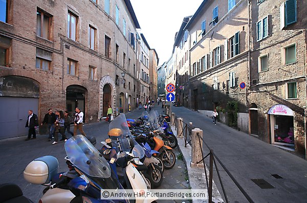 Siena, Italy streets