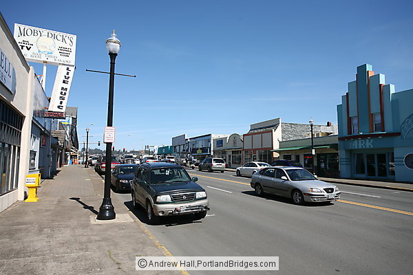 Downtown Newport, Oregon, Highway 101
