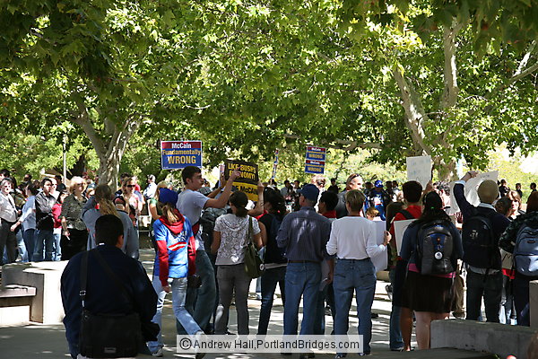 Outside McCain Rally at University of New Mexico, October 6 2008