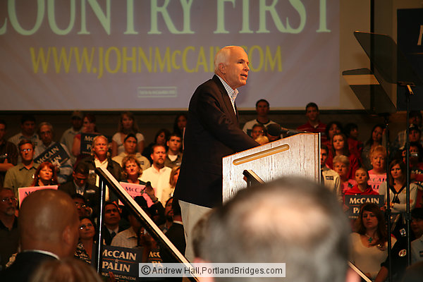 Outside McCain Rally at University of New Mexico, October 6 2008