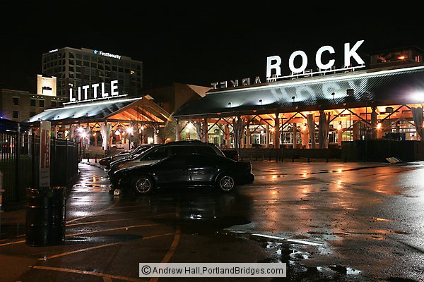 Little Rock, Arkansas at night: River Market
