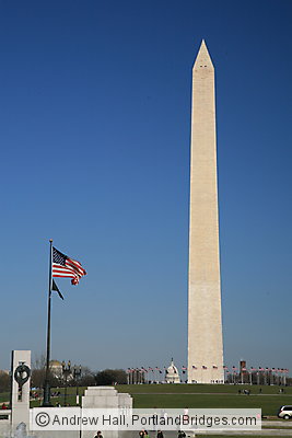 Washington Monument, American Flag