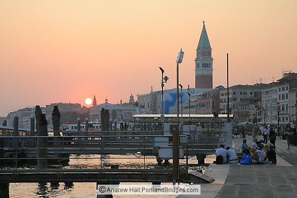 San Marco, Campanile, Sunset, Venice