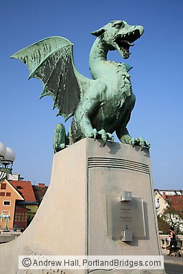 The Dragon: Ljubljana's mascott, Dragon Bridge