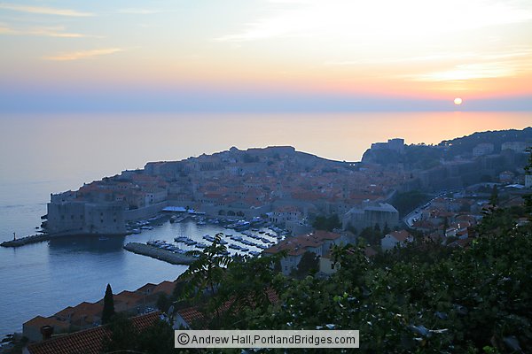 Dubrovnik, Sunset