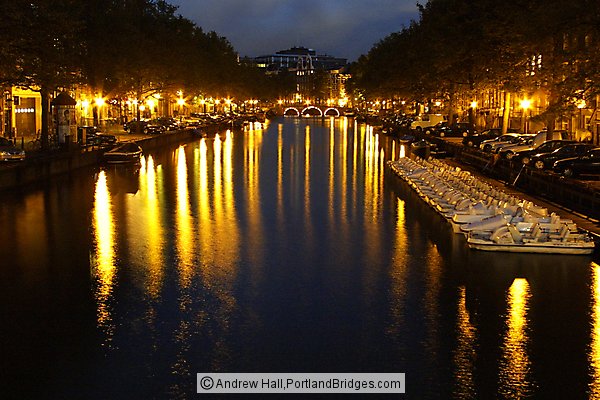 Canal, Dusk, Amsterdam