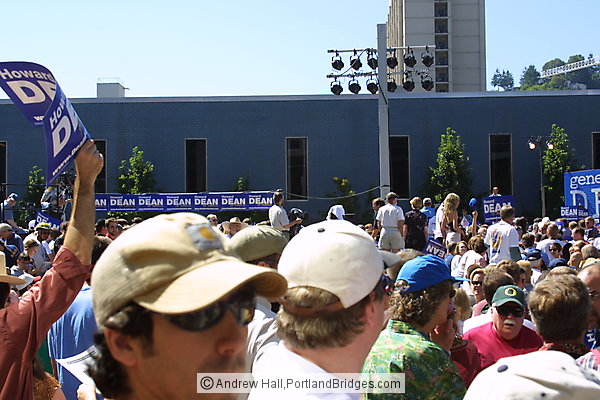 Howard Dean Rally, Portland State University Uban Center, 2003