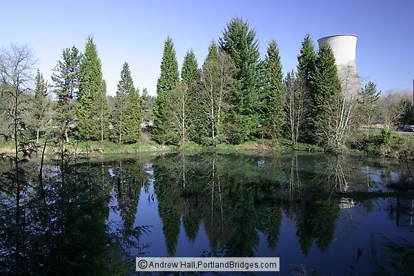 Former Trojan Nuclear Power Plant, Water Reflections