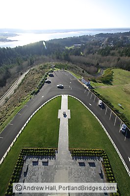 Looking Down From Astoria Column, Oregon