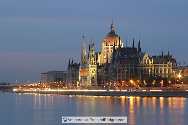 Budapest Parliament at Dusk