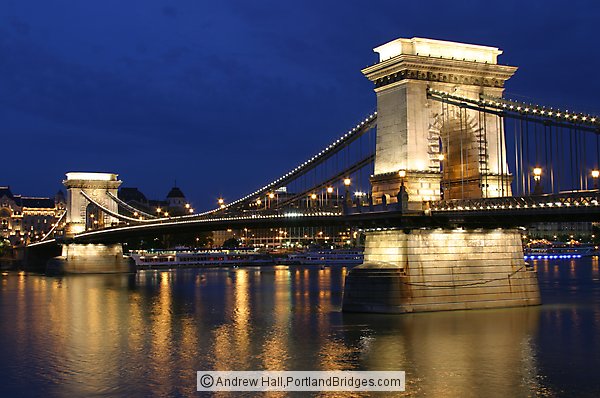 Chain Bridge Dusk, Budapest