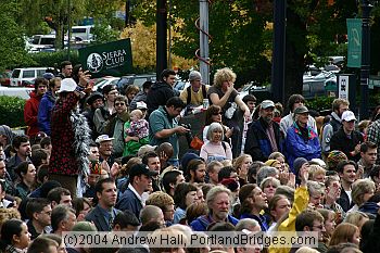 Michael Moore Rally for John Kerry, Portland State University, 2004