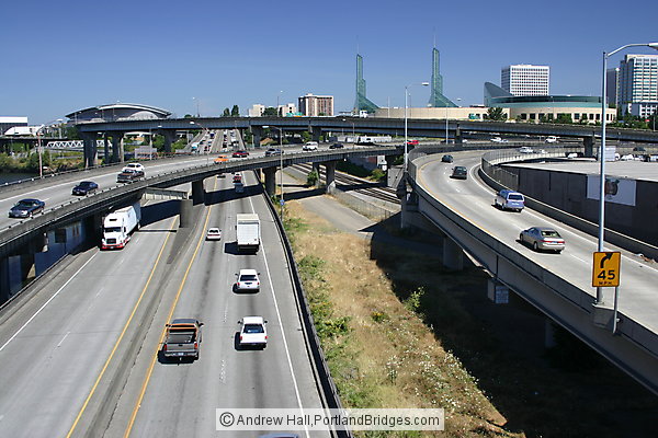 I-5 from Burnside Bridge, Daytime (Portland, Oregon)