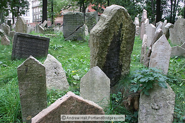 Prague Jewish Museum, Cemetery Headstones
