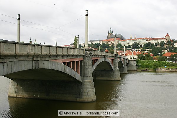 Prague view of castle from bridge