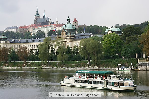 Prague Castle and Boat