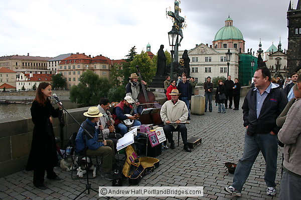 Prague Charles Bridge, Musicians