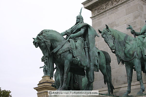 Budapest Hero's Square Statues