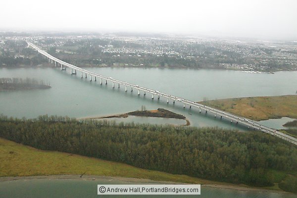 Glenn Jackson Bridge from the Air (Portland, Oregon)