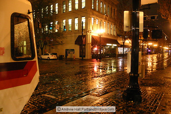 MAX At Night, in the Rain, Portland