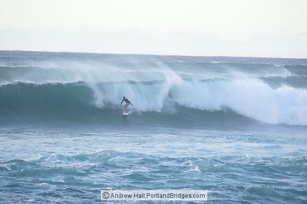 Oahu, Hawaii, North Shore, Sunset Beach:  Surfer