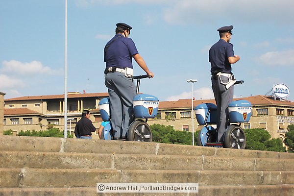 Police on Segways in Florence
