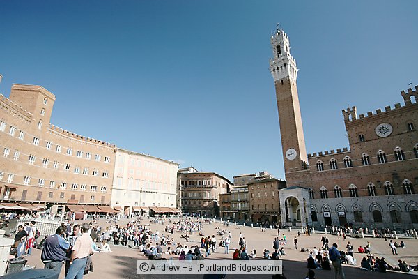 Siena Town Square, Tuscany, Italy