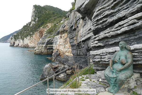 Mother Nature Statue, Portoverne, Italy