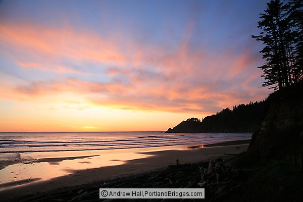 Sunset, Short Sands Beach, Oswald West State Park, Oregon Coast