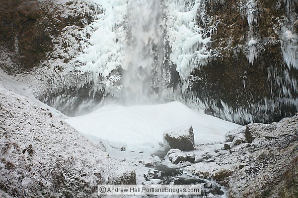 Multnomah Falls, Icy, Columbia River Gorge, Oregon