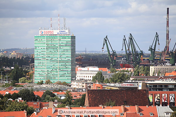 Skyscraper, Cranes, Gdansk