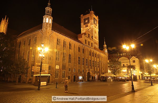 Torun, Poland, Rynek, Old Town Square, Night