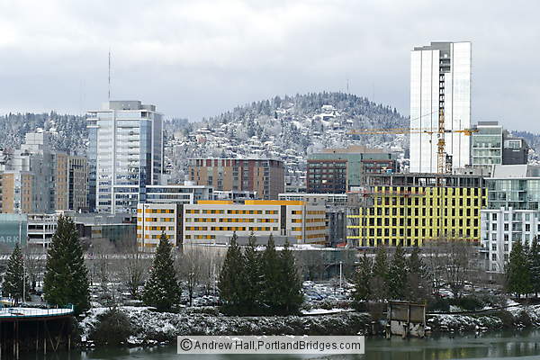 Pearl District, Buildings, Snow (Portland, Oregon)
