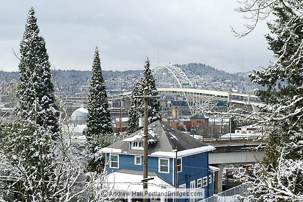 Portland Snow, Fremont Bridge