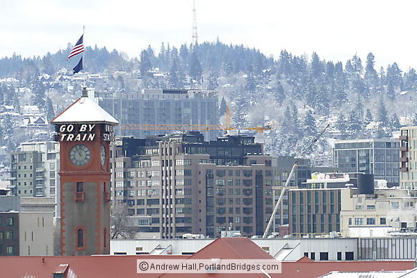 Union Station, Pearl District, Snow (Portland, Oregon)