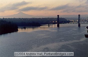 Portland Railroad Bridges, Mt. Hood, Portland Riverfront